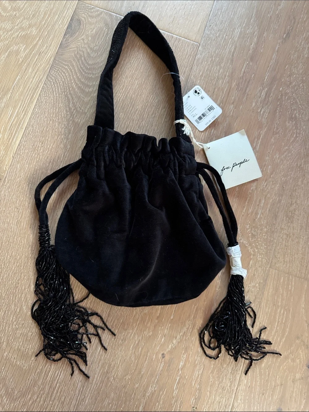 NWT free people Valentina Velvet Pouch